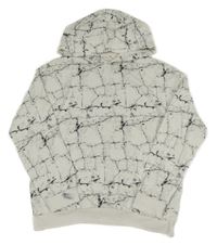 Bielo-čierna vzorovaná mikina s kapucňou H&M