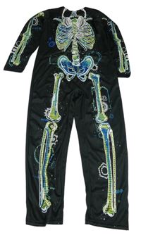 Kockovaným - Čierny overal s kostrou F&F