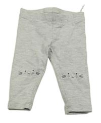 Strieborné trblietavé legíny s čumáky C&A