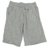 Šedé melírované teplákové kraťasy H&M
