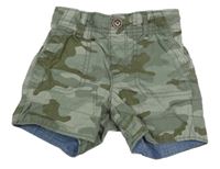 Khaki army plátěné kraťasy s kapsami GAP