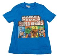 Modré tričko s Marvel
