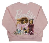 Svetloružová mikina s Barbie H&M