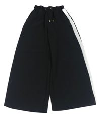 Černo-bílé široké kalhoty River Island