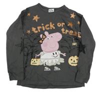 Antracitové tričko s Peppou George