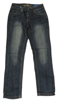 Nové - Tmavomodré skinny rifle Lemmi