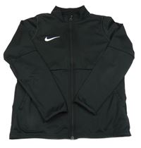 Černá propínací sportovní mikina s logem Nike
