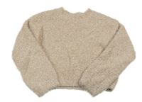 Svetloružový trblietavý crop sveter Dunnes