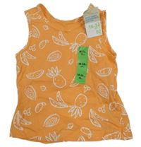 Nové - Oranžové tílko s ovocem Primark