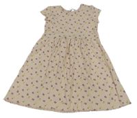 Svetloružové rebrované šaty s ovociem Lily & Dan