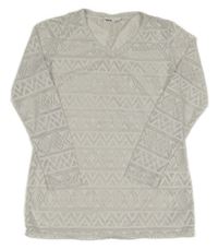 Svetlosivá perforovaná tunika Y.F.K.