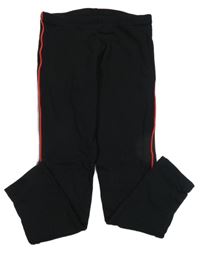 Čierno-červené zateplené legíny C&A