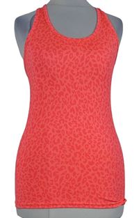 Dámský neonově růžový vzorovaný sportovní top H&M