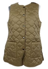 Nové - Dámská béžová šusťáková zateplená vesta Next 