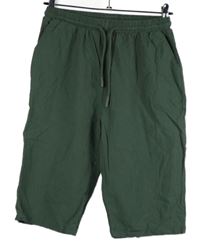 Dámské khaki plátěné kraťasy 