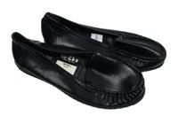 Nové - Dámské černé kožené mokasíny Lilley vel. 39