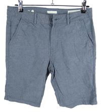 Pánské modrošedé plátěné chino kraťasy Tom Tailor 