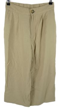Dámské béžové culottes kalhoty Stradivarius