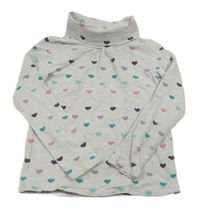 Světlešedý melírovaný puntíkatý rolák H&M