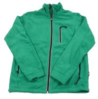 Zelená fleecová thermo prepínaci mikina