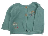 Modrý prepínaci sveter s králíčky M&Co.