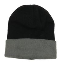 Černo-šedá čepice