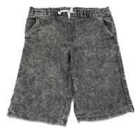 Černo-bílé riflové teplákové kraťasy Y.F.K.