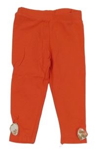 Červené legíny s mašličkou