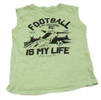 Neónově zelené tielko s potlačou Chapter young