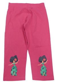 Fuchsiové capri legíny s dievčatky C&A