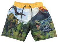 Barevné plážové kraťasy Jurský Svět Primark