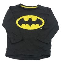 Antracitové melírované triko - Batman 