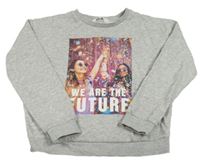 Sivá mikina s fotkou H&M