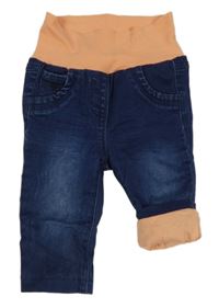 Tmavomodré podšité rifle s úpletový pasem S. Oliver