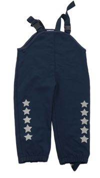 Tmavomodré softshellové kalhoty s hvězdičkami Topolino