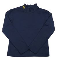 Tmavomodré sportovní triko se stojáčkem