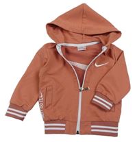 Broskvová prepínaci mikina s kapucí Nike