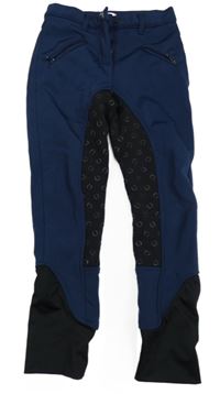 Tmavomodré funkční jezdecké softshellové kalhtoy Crane