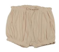 Pudrové rebrované kraťasy Tu