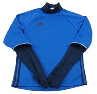 Modré športové tričko s logom Adidas