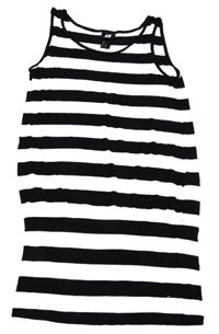 Černp-biela pruhovaná tunika H&M