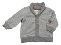 Sivá melírovaná prepínaci mikina H&M