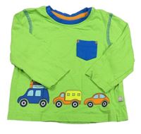 Neónově zelené tričko s autami Liegelind