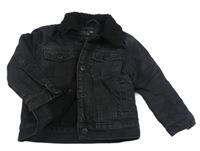 Tmavošedá riflová zateplená bunda Denim Co. 