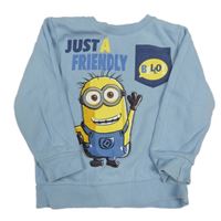 Svetlomodrá mikina s Mimoněm