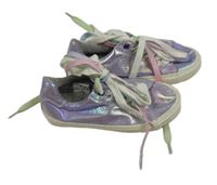 Fialové lesklé koženkové topánky F&F vel. 31