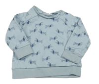 Svetlomodrá mikina s pejky Next