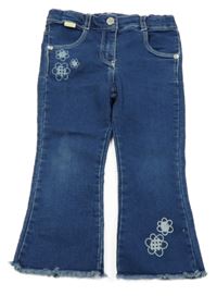 Modré zvonové rifle s kytičkami Boboli