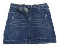 Tmavomodrá riflová sukně Infinity