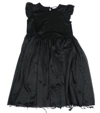 Čierne trblietavé šaty